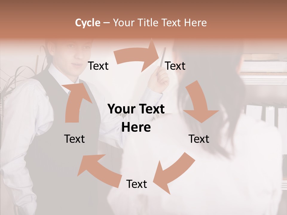 Senior  Closeup Close Up PowerPoint Template