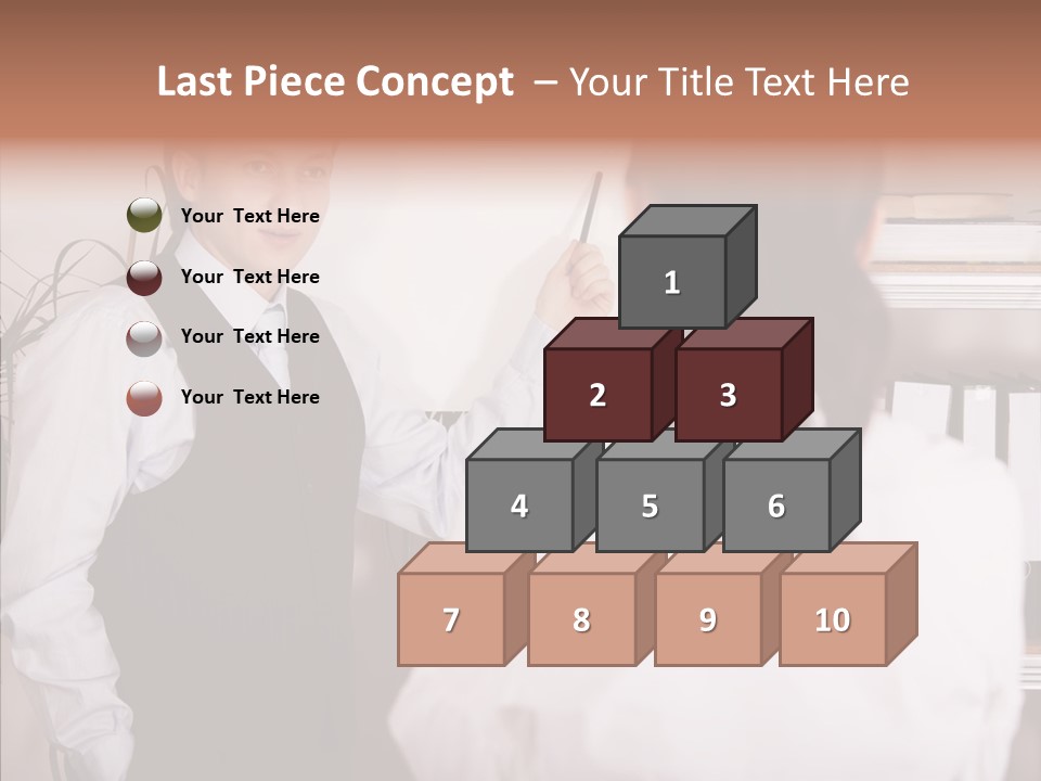 Senior  Closeup Close Up PowerPoint Template