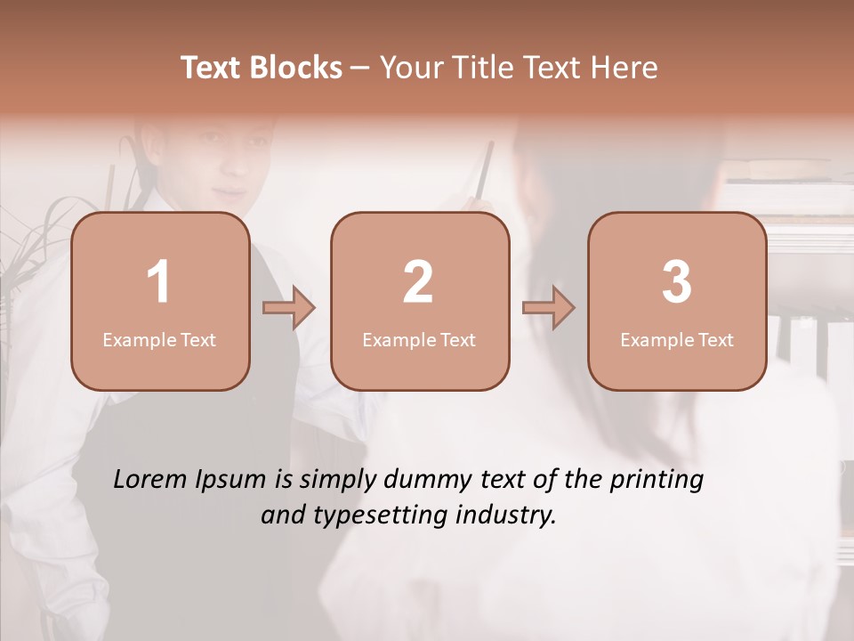 Senior  Closeup Close Up PowerPoint Template