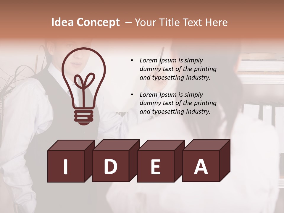 Senior  Closeup Close Up PowerPoint Template