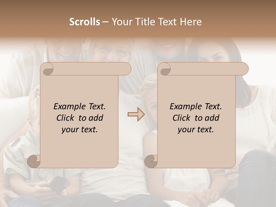 Caregiver Holding Hands Assist PowerPoint Template