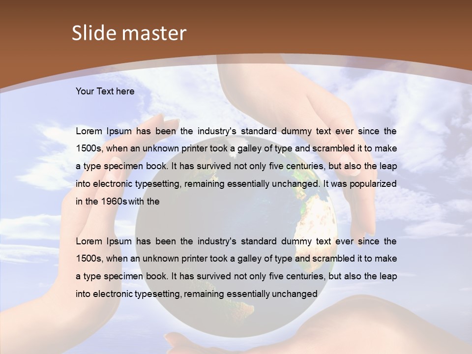 Touching Caregiver Closeup PowerPoint Template