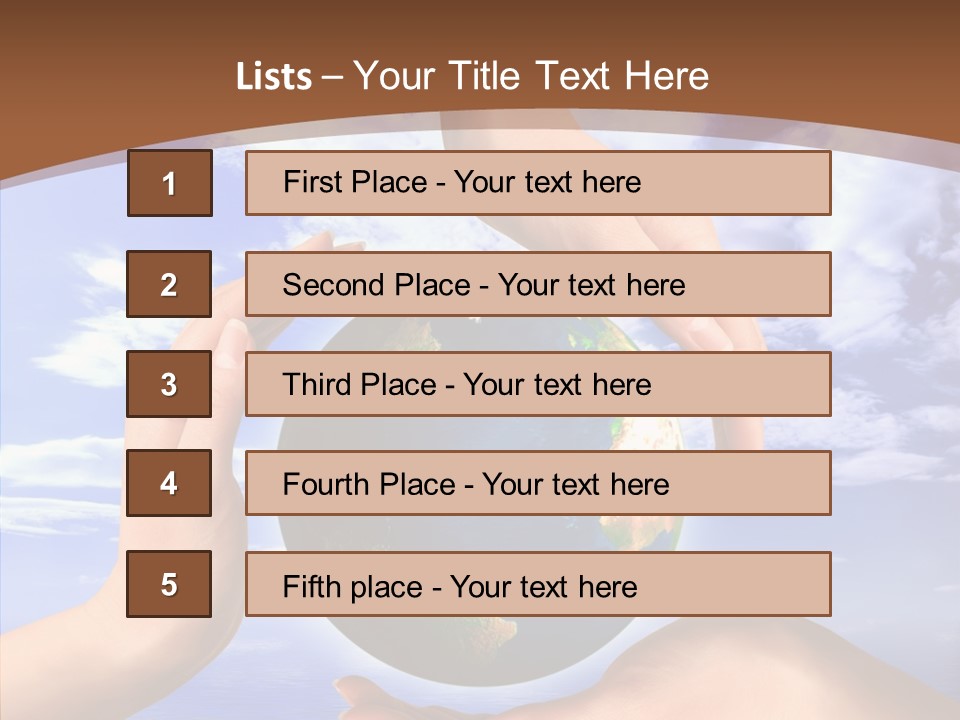 Touching Caregiver Closeup PowerPoint Template