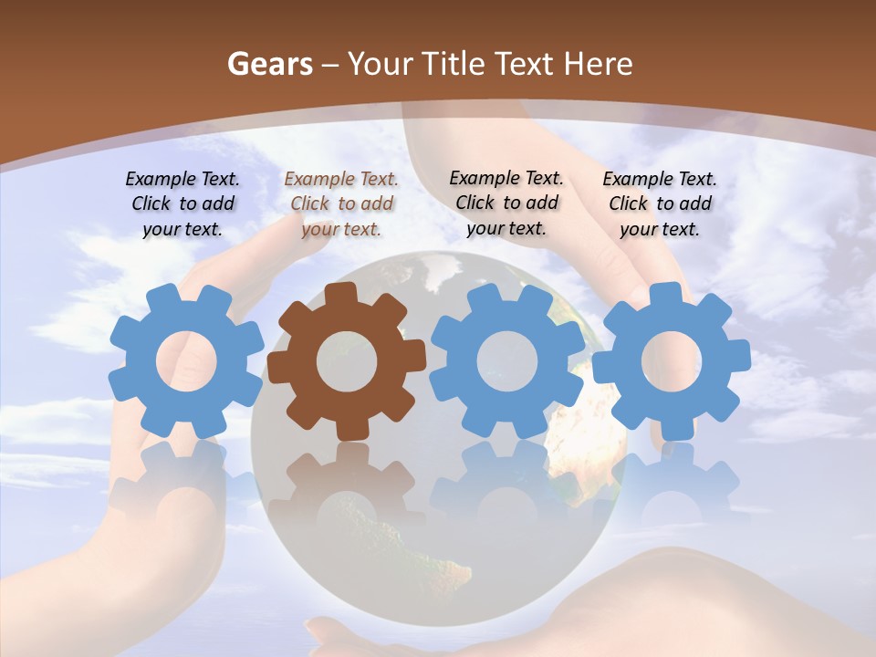 Touching Caregiver Closeup PowerPoint Template