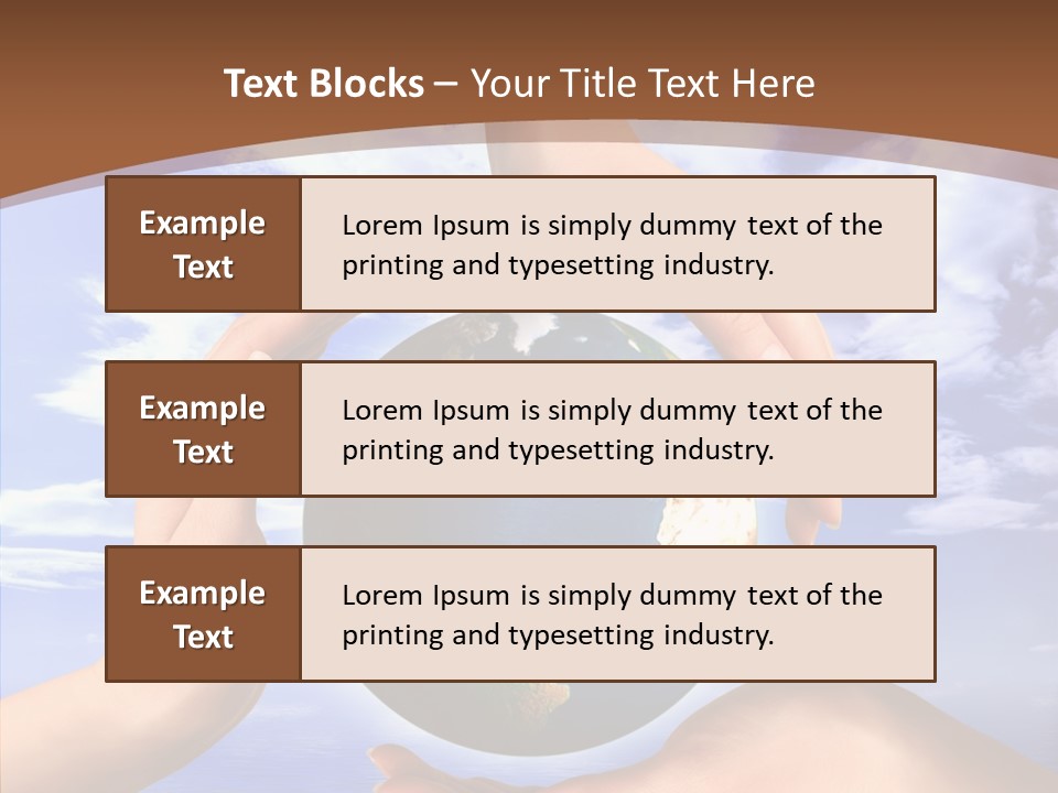 Touching Caregiver Closeup PowerPoint Template