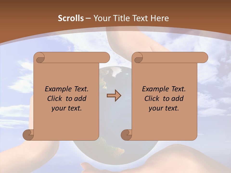 Touching Caregiver Closeup PowerPoint Template