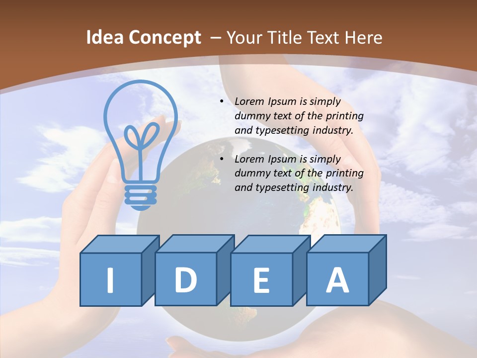 Touching Caregiver Closeup PowerPoint Template