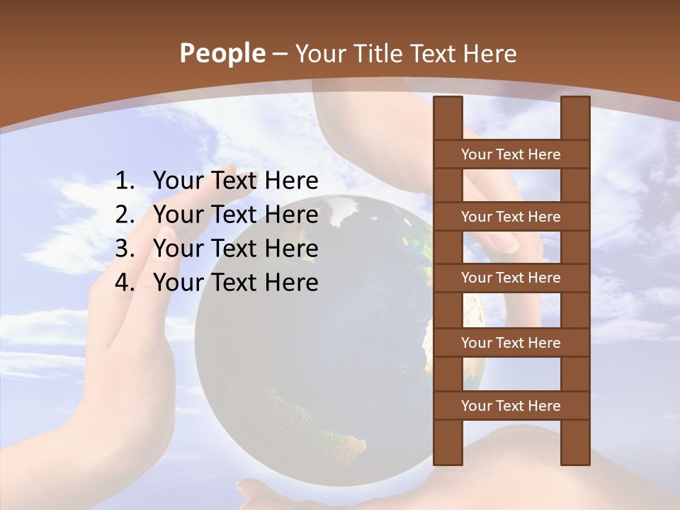 Touching Caregiver Closeup PowerPoint Template