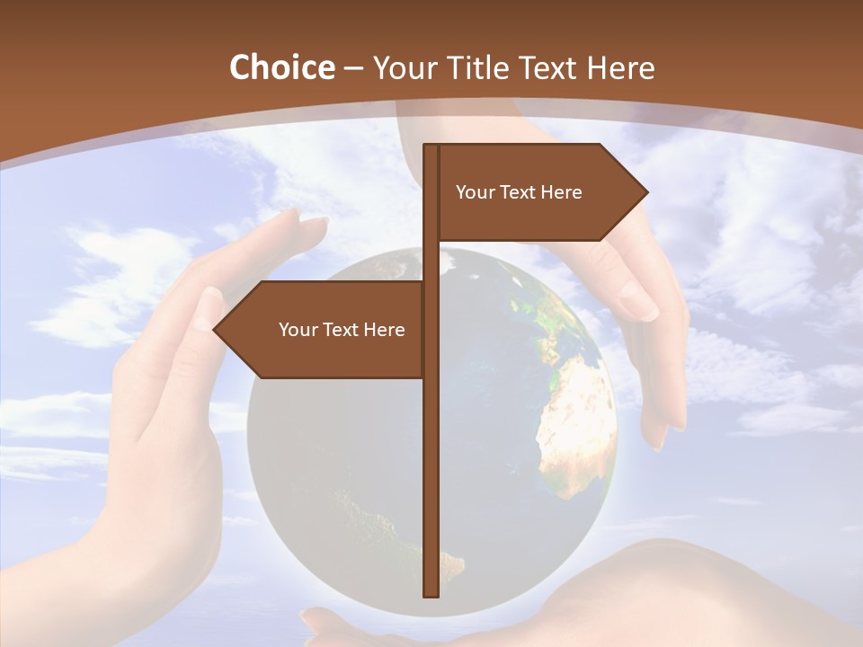 Touching Caregiver Closeup PowerPoint Template