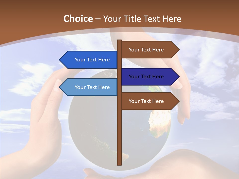 Touching Caregiver Closeup PowerPoint Template