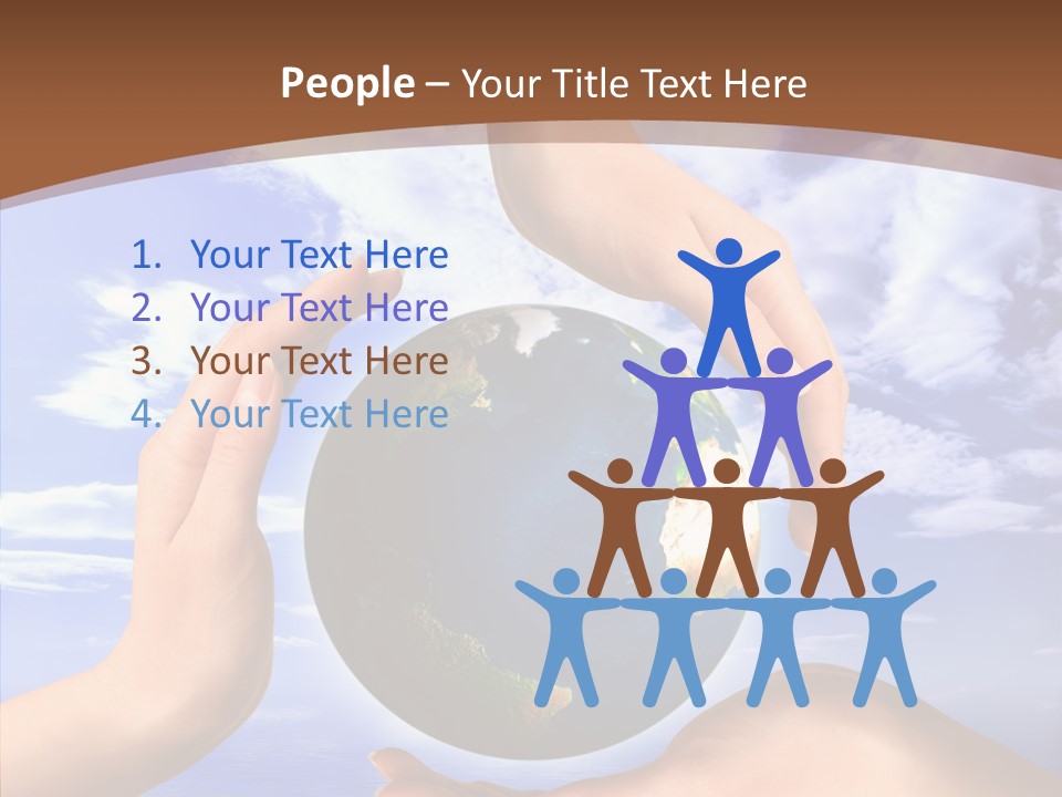 Touching Caregiver Closeup PowerPoint Template