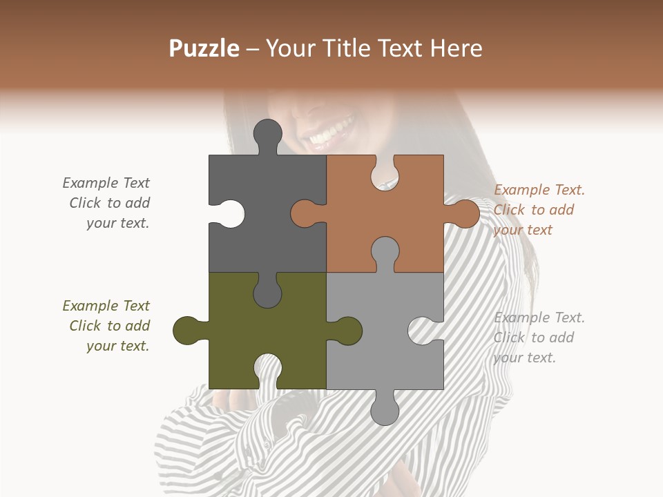 Senior  Closeup Holding Hands PowerPoint Template