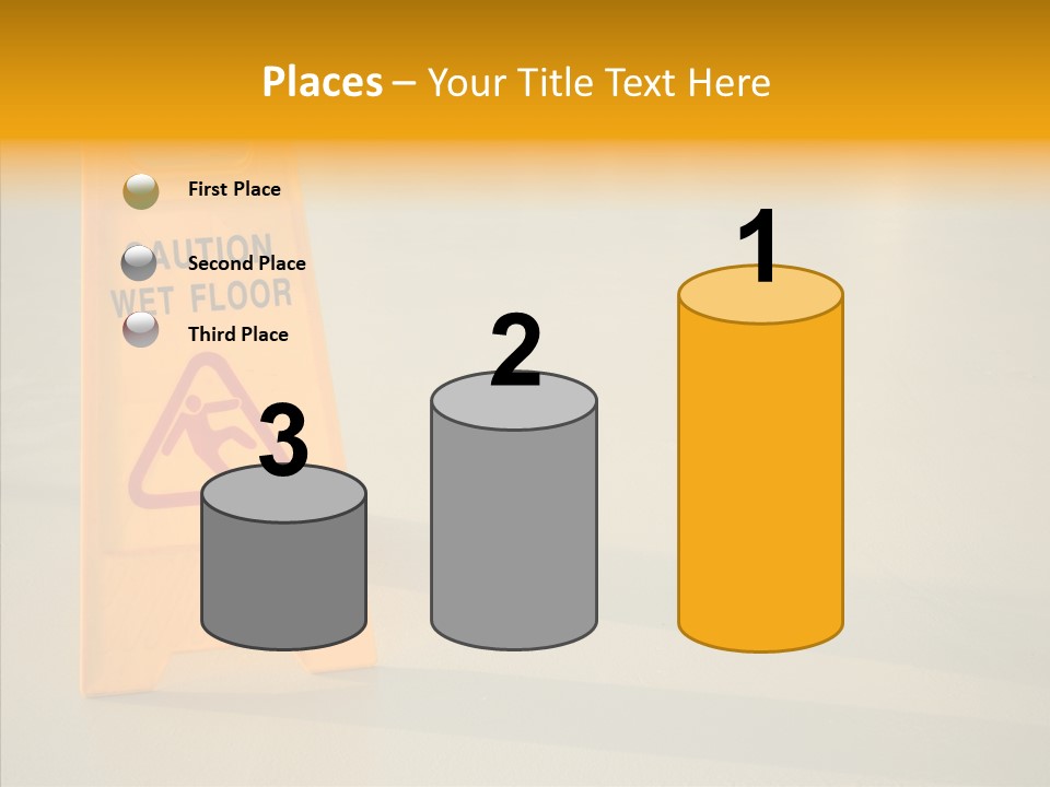 Elderly Touching White PowerPoint Template