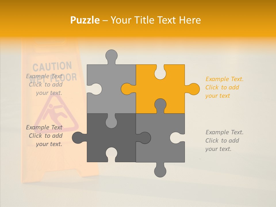 Elderly Touching White PowerPoint Template