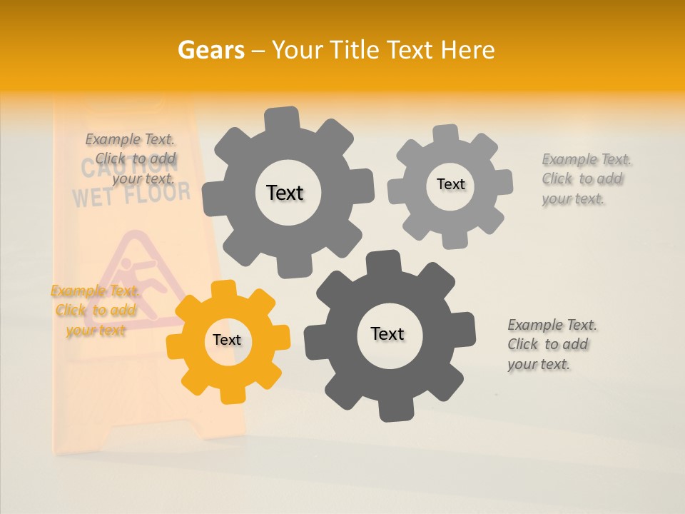 Elderly Touching White PowerPoint Template