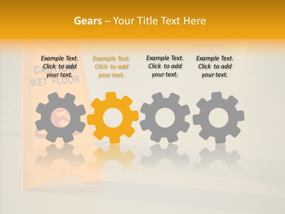 Elderly Touching White PowerPoint Template