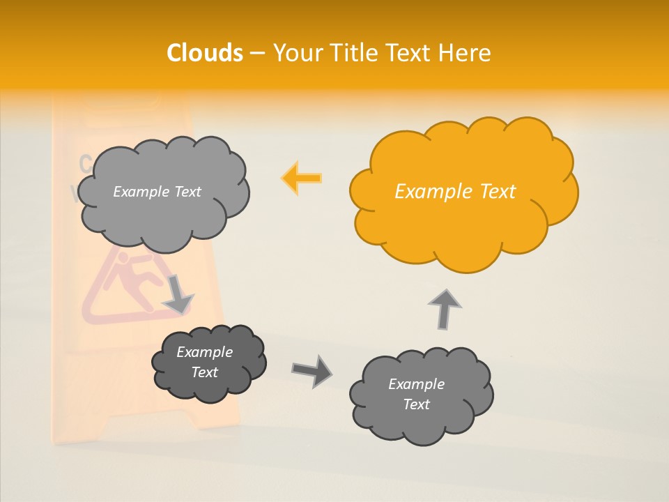 Elderly Touching White PowerPoint Template