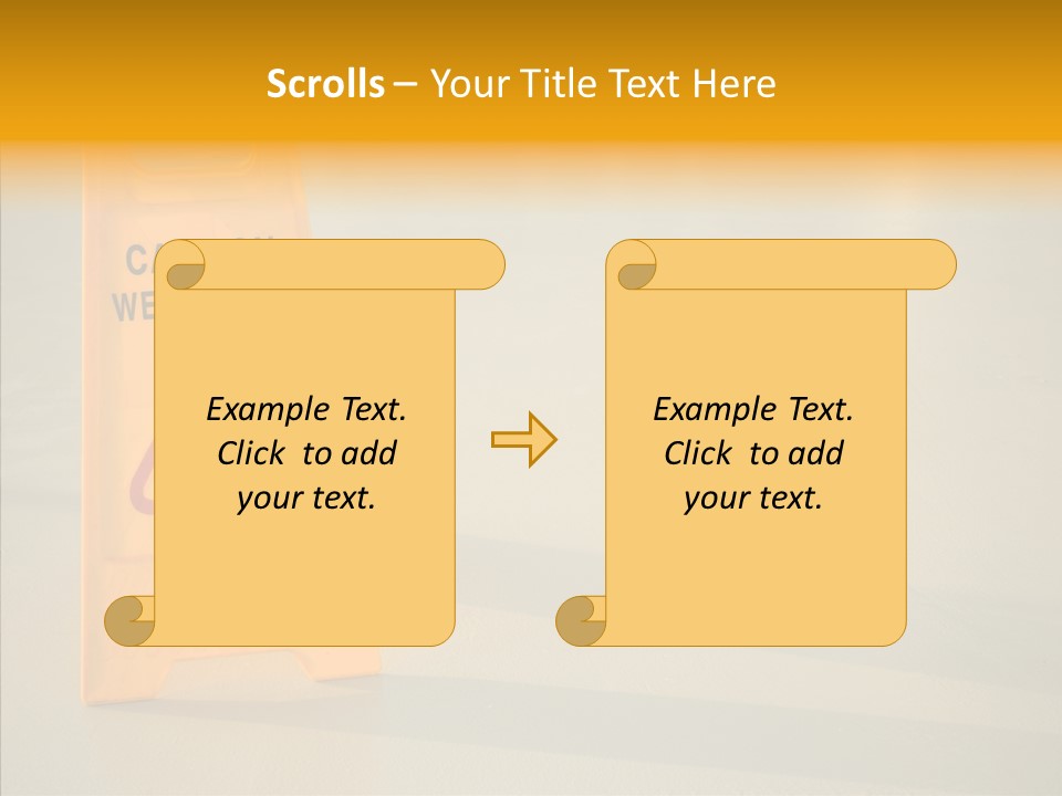 Elderly Touching White PowerPoint Template