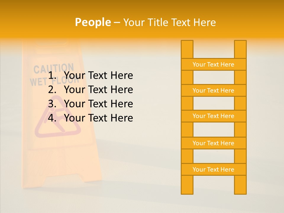 Elderly Touching White PowerPoint Template