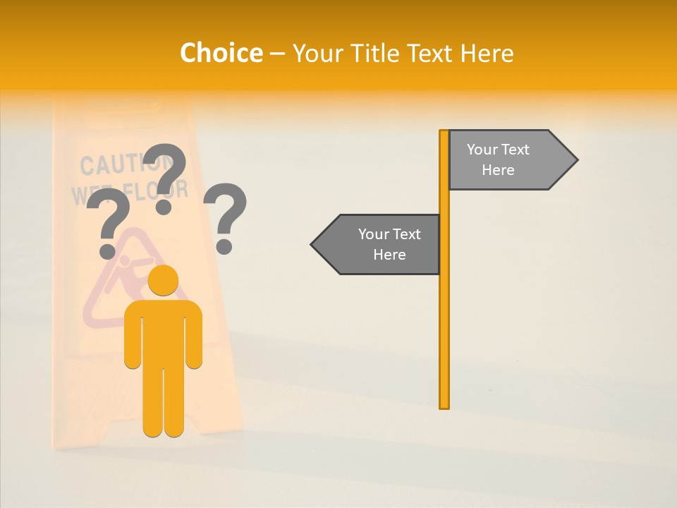 Elderly Touching White PowerPoint Template