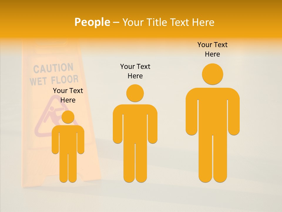 Elderly Touching White PowerPoint Template