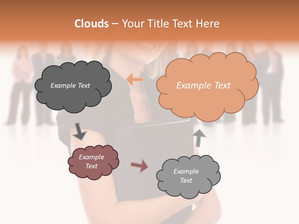Assistance Helping Hand White Background PowerPoint Template