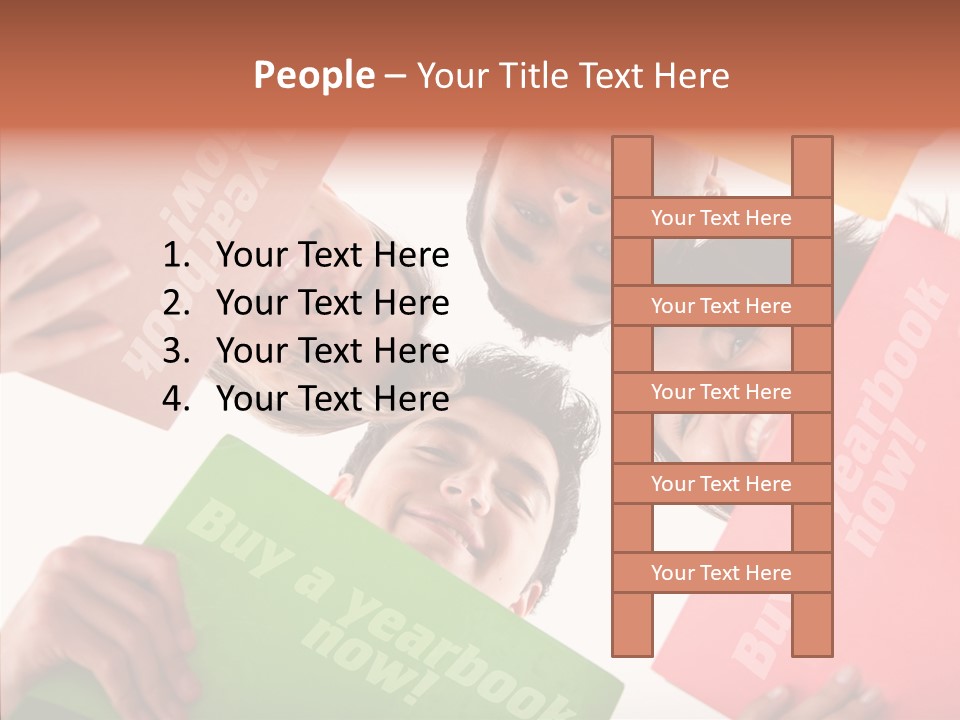 Senior  Togetherness Holding Hands PowerPoint Template