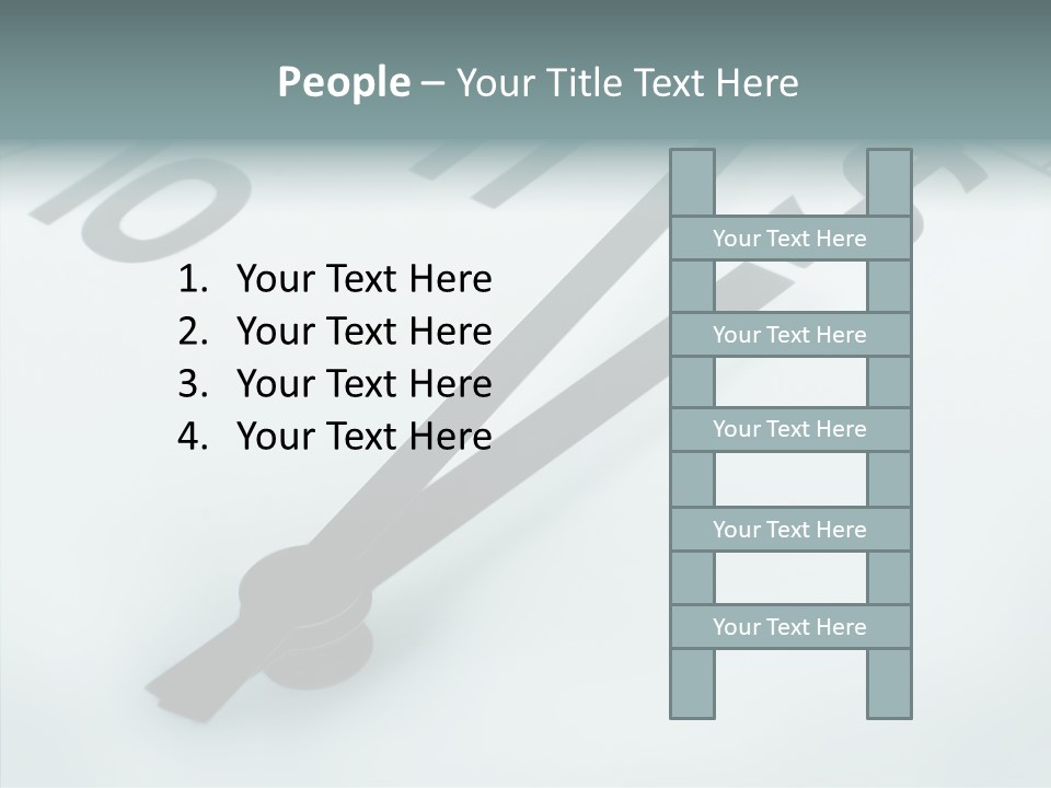 Elderly White Hold PowerPoint Template