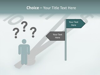 Elderly White Hold PowerPoint Template