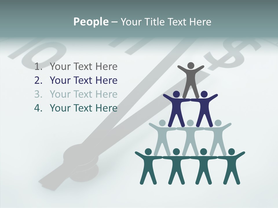 Elderly White Hold PowerPoint Template