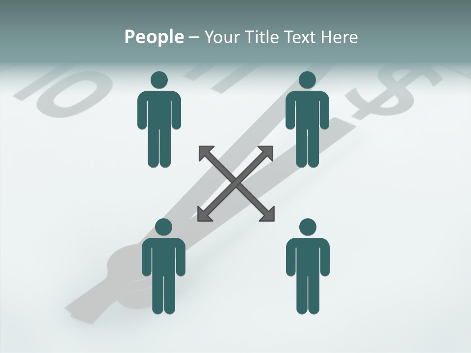 Elderly White Hold PowerPoint Template