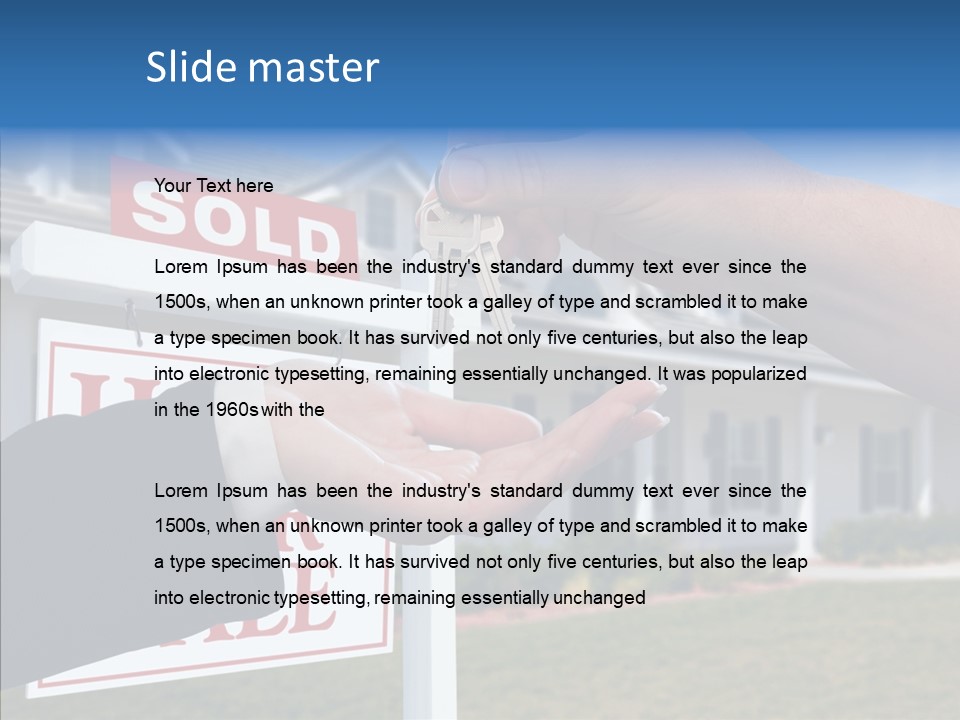 Adult Finger Senior PowerPoint Template