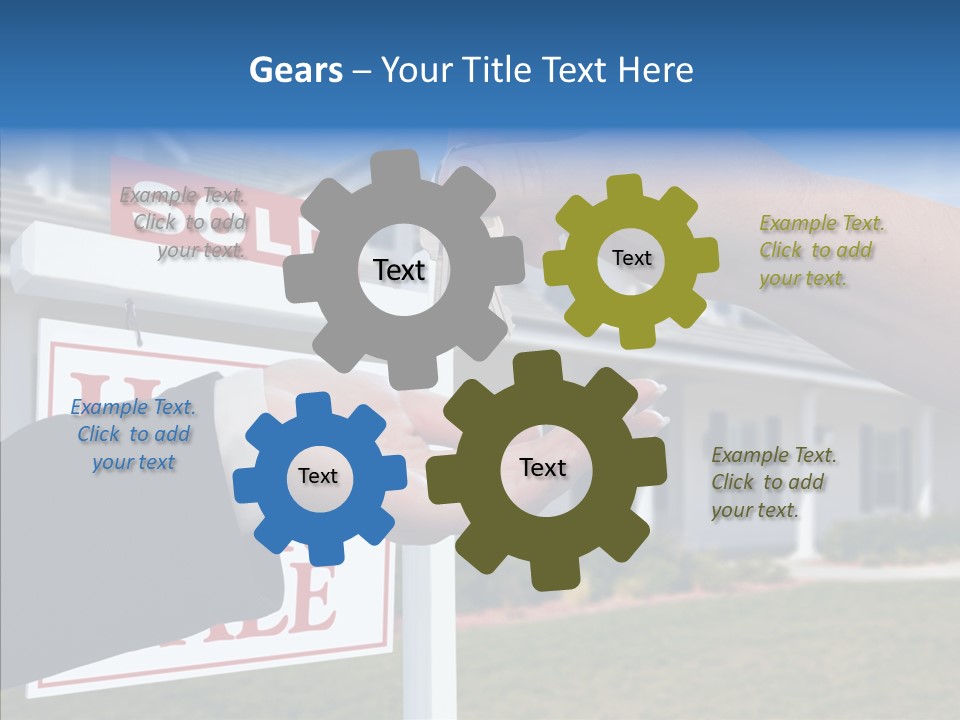Adult Finger Senior PowerPoint Template