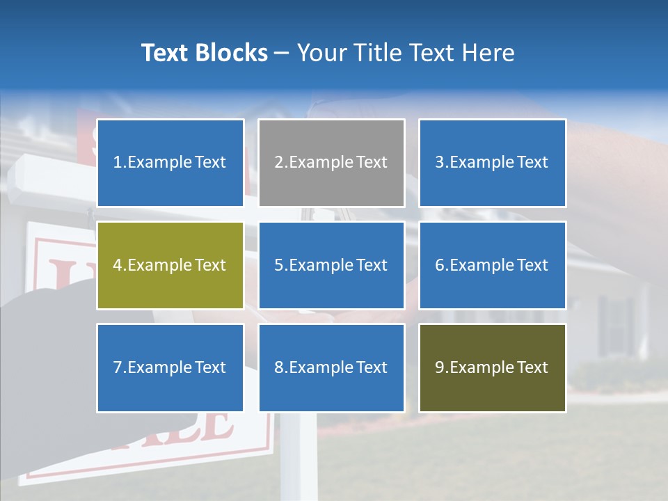 Adult Finger Senior PowerPoint Template