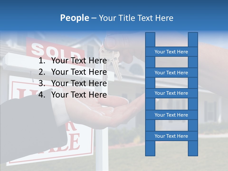 Adult Finger Senior PowerPoint Template