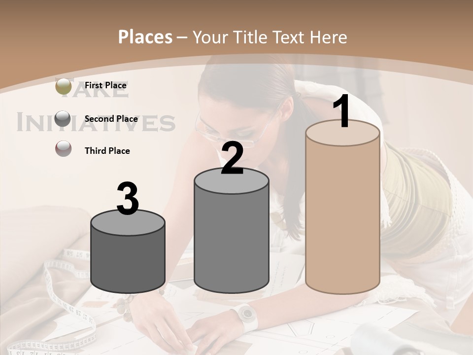 White Hand Grandmother PowerPoint Template