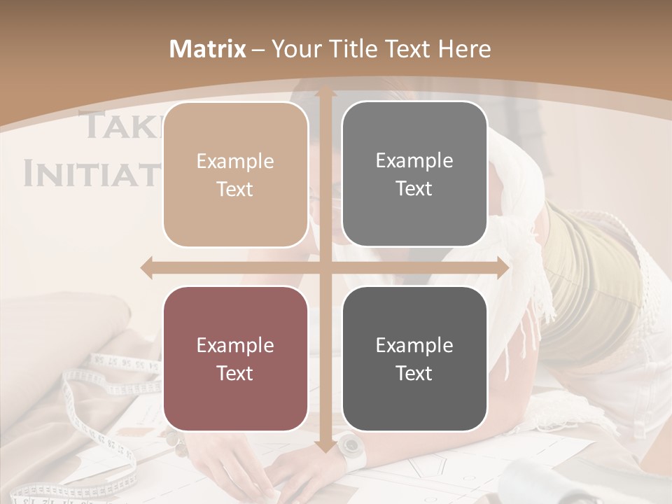 White Hand Grandmother PowerPoint Template