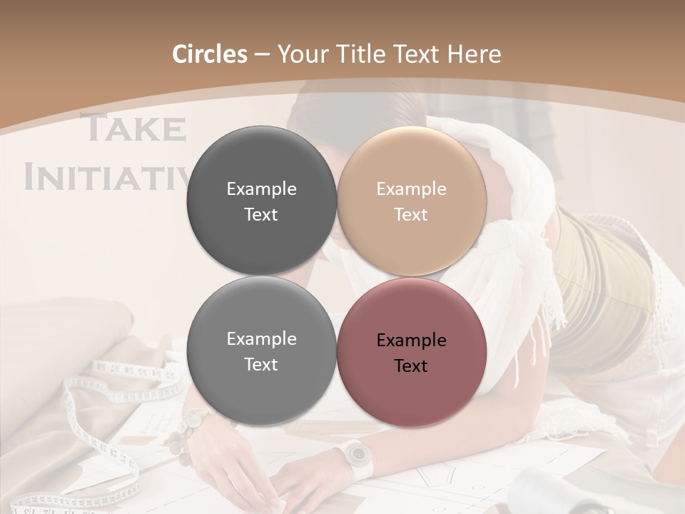 White Hand Grandmother PowerPoint Template