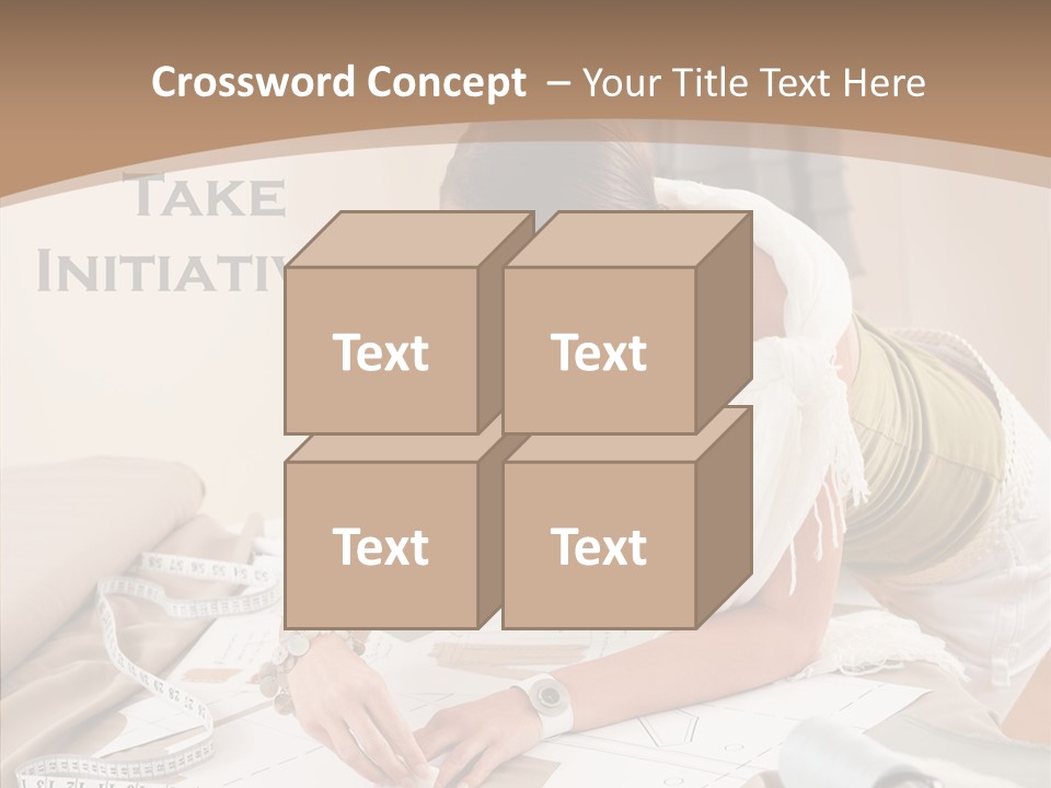 White Hand Grandmother PowerPoint Template