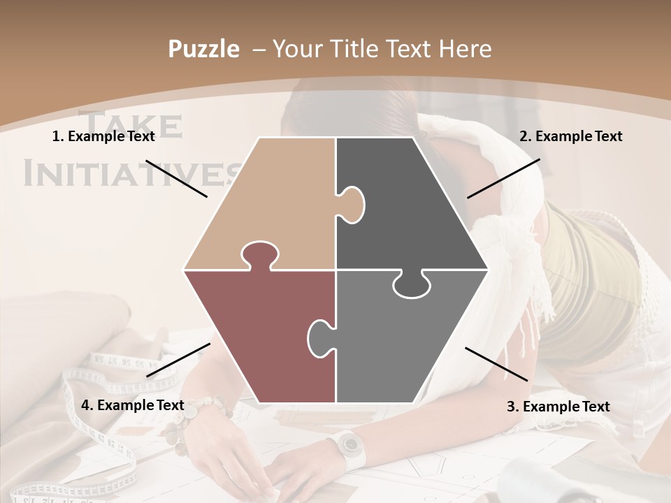 White Hand Grandmother PowerPoint Template