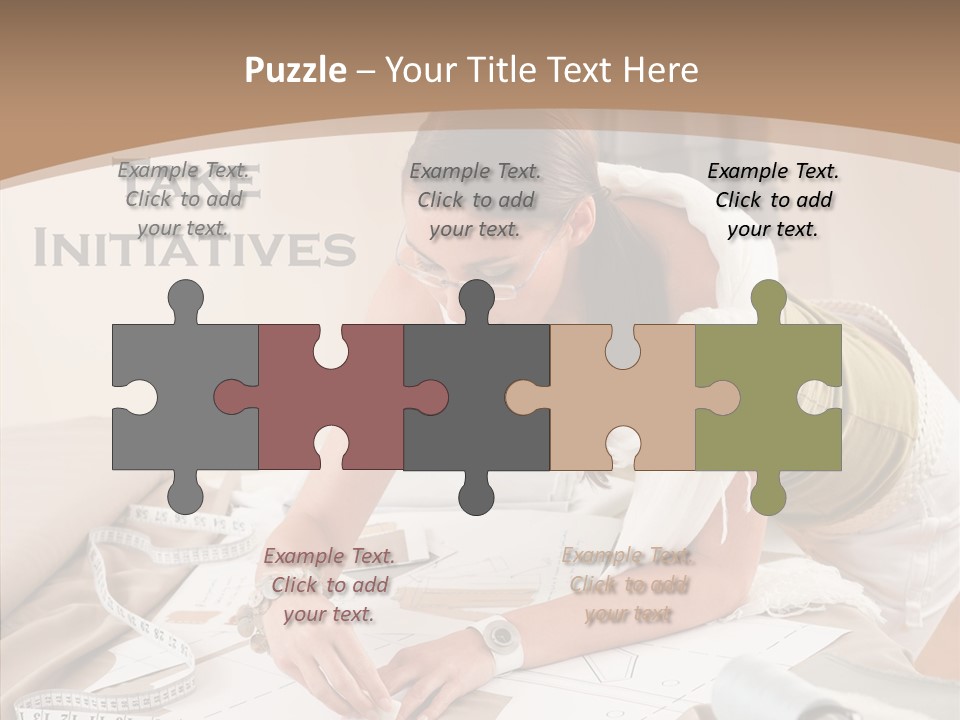 White Hand Grandmother PowerPoint Template