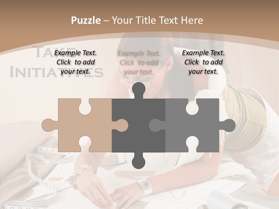 White Hand Grandmother PowerPoint Template