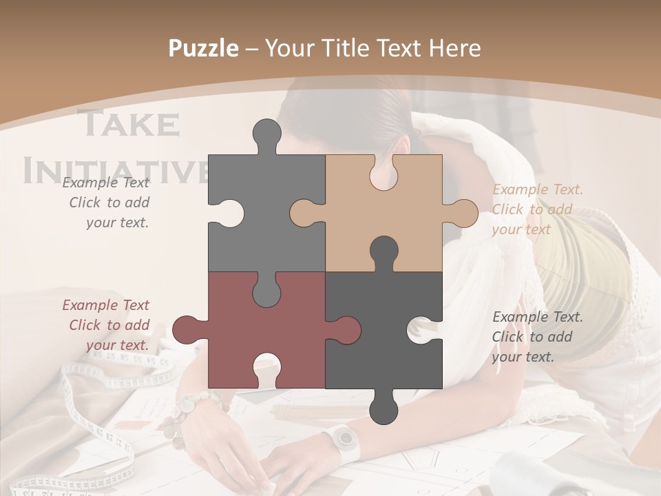 White Hand Grandmother PowerPoint Template