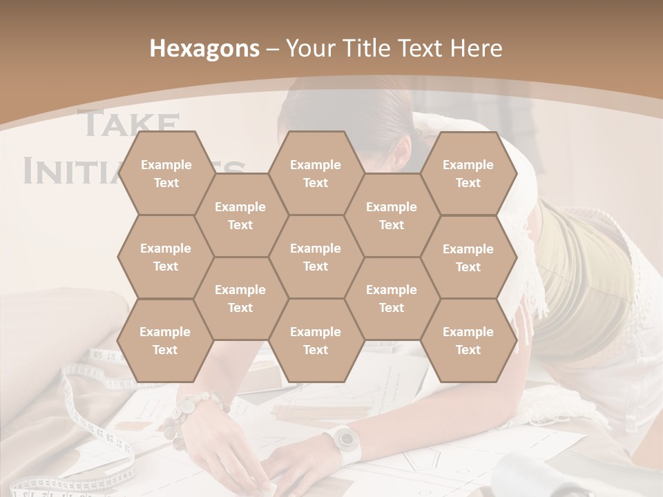 White Hand Grandmother PowerPoint Template