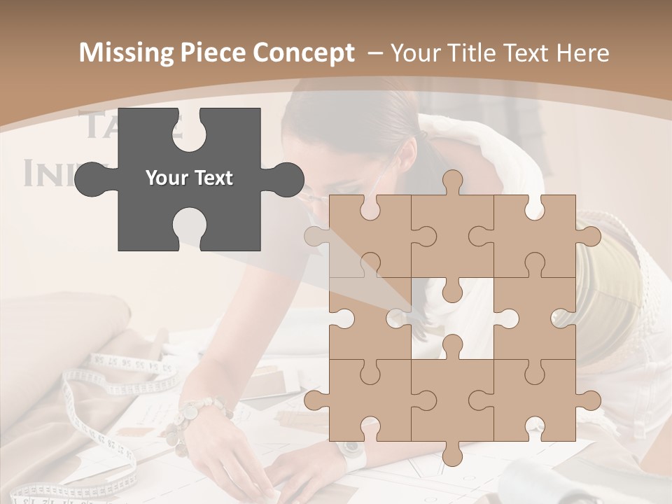 White Hand Grandmother PowerPoint Template