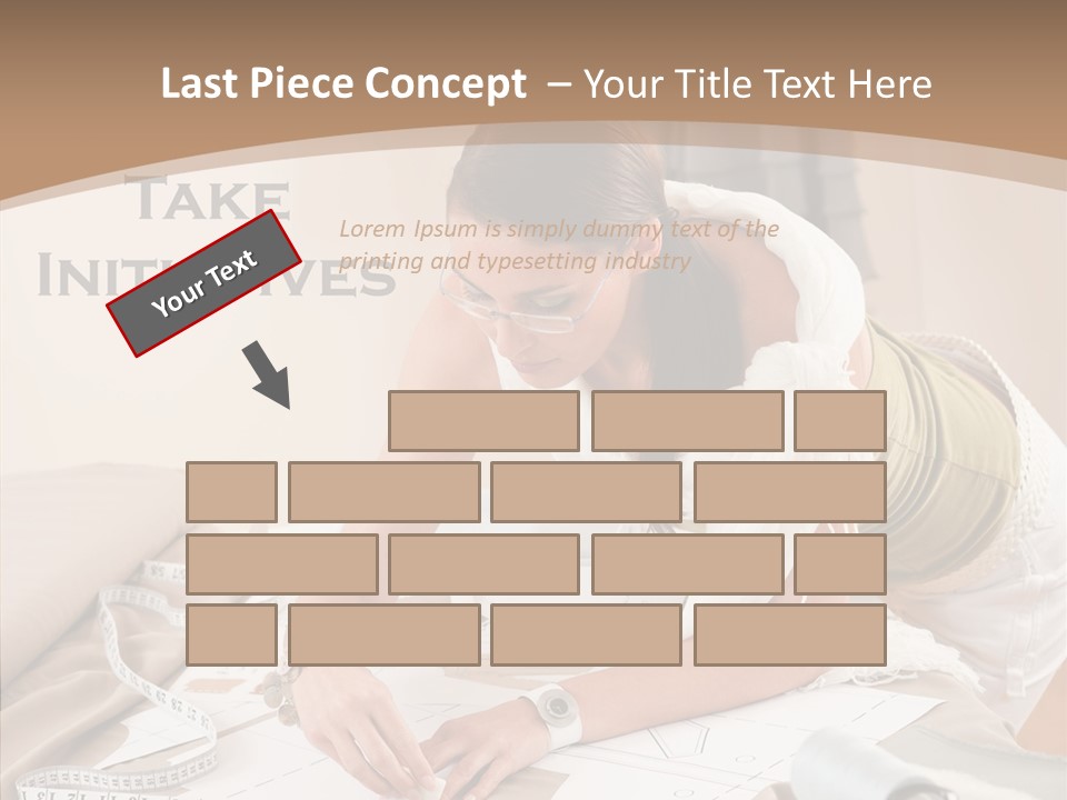 White Hand Grandmother PowerPoint Template