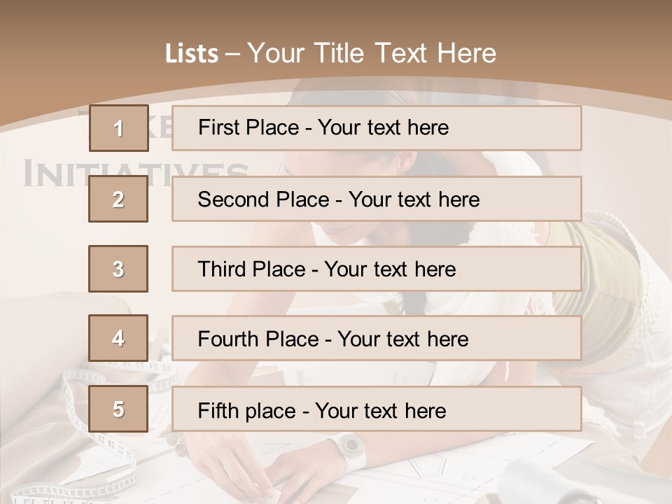 White Hand Grandmother PowerPoint Template
