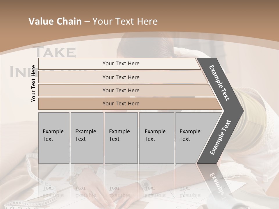 White Hand Grandmother PowerPoint Template