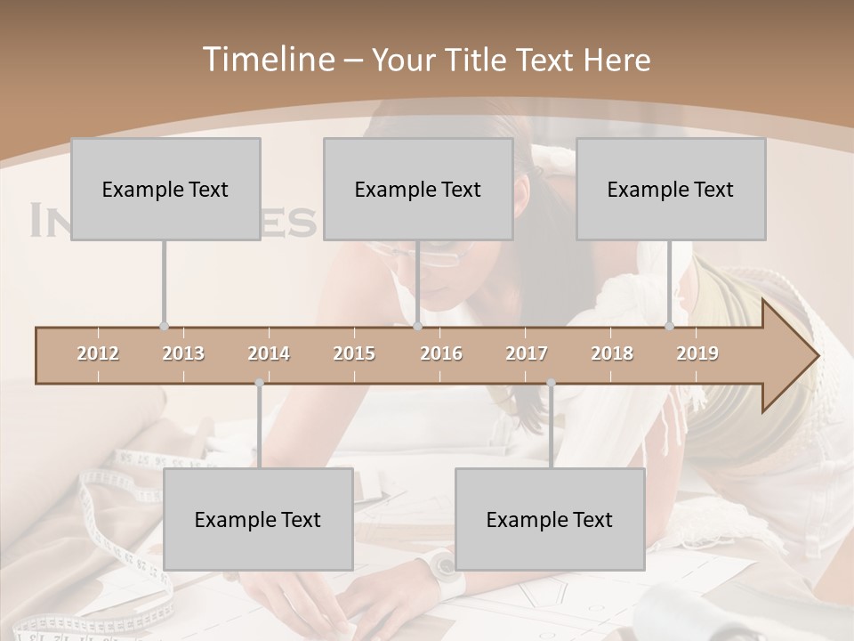 White Hand Grandmother PowerPoint Template