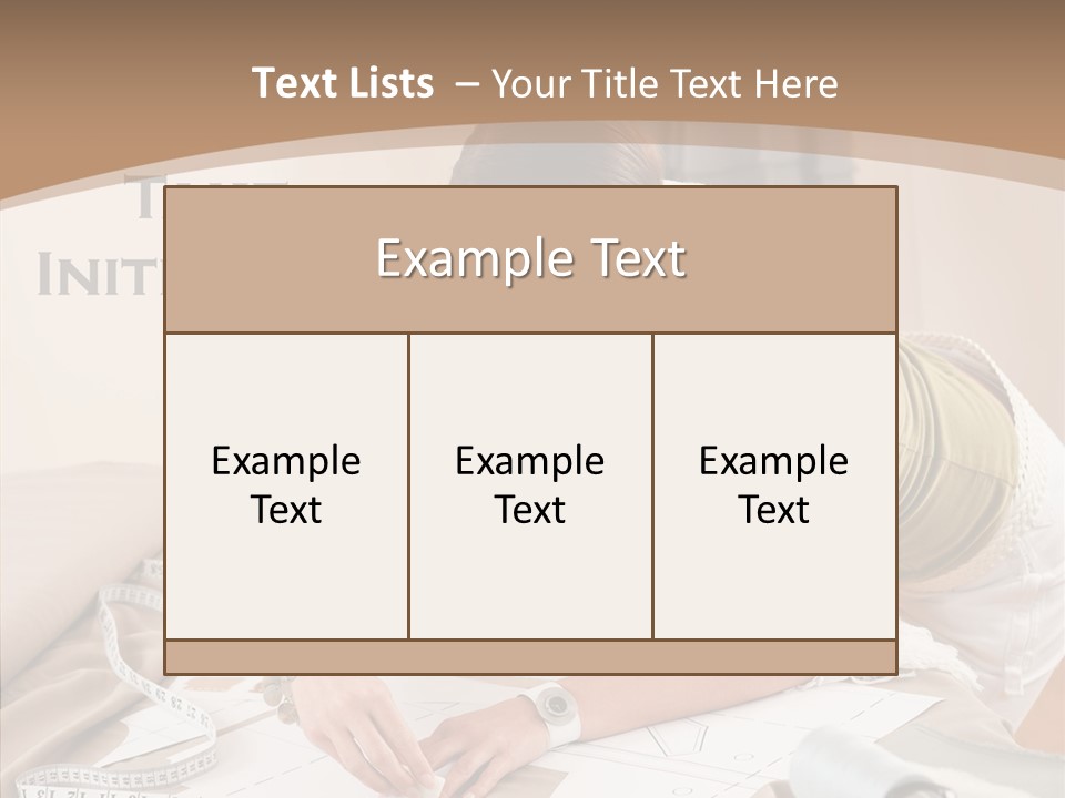 White Hand Grandmother PowerPoint Template